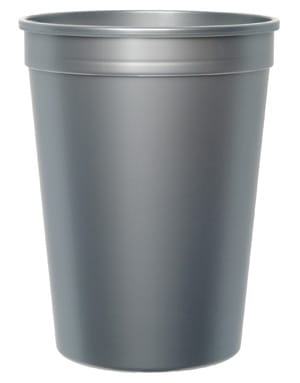 Metallic Silver Cup
